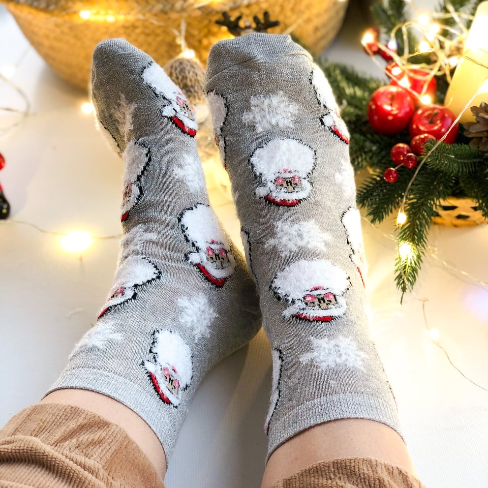 Блискучі новорічні шкарпетки — фото 2