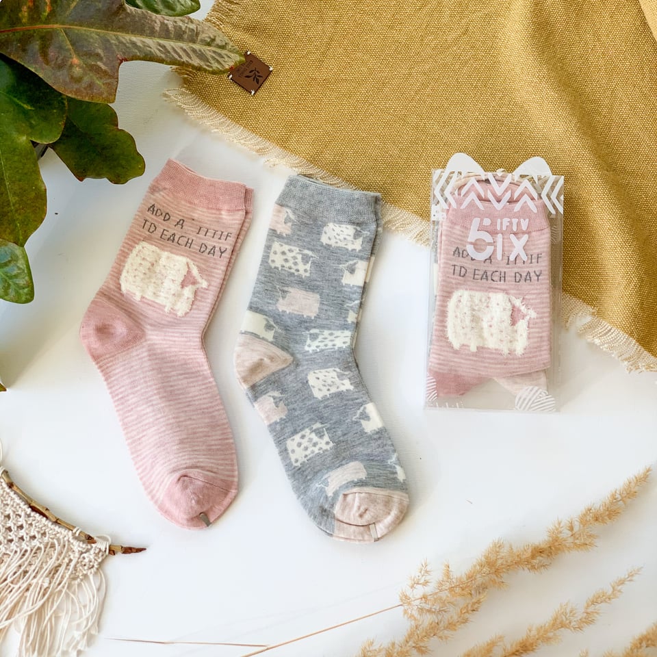 Пастельні комплекти по дві пари з овечкою
